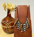Organic element snare necklace